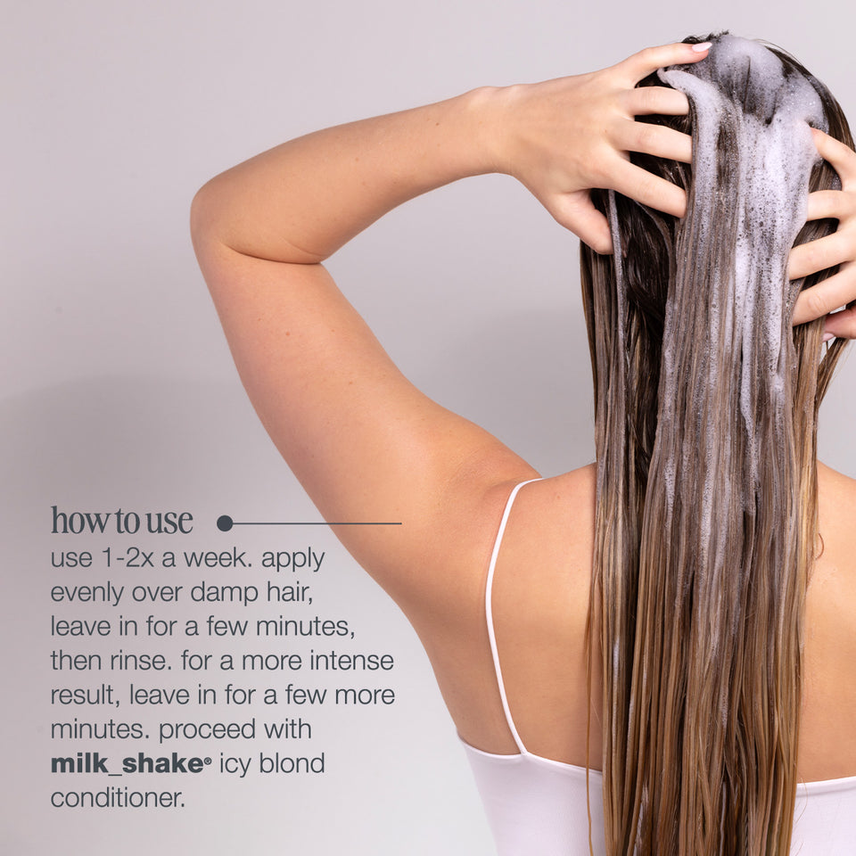 milk-shake-icy-blond-shampoo-use