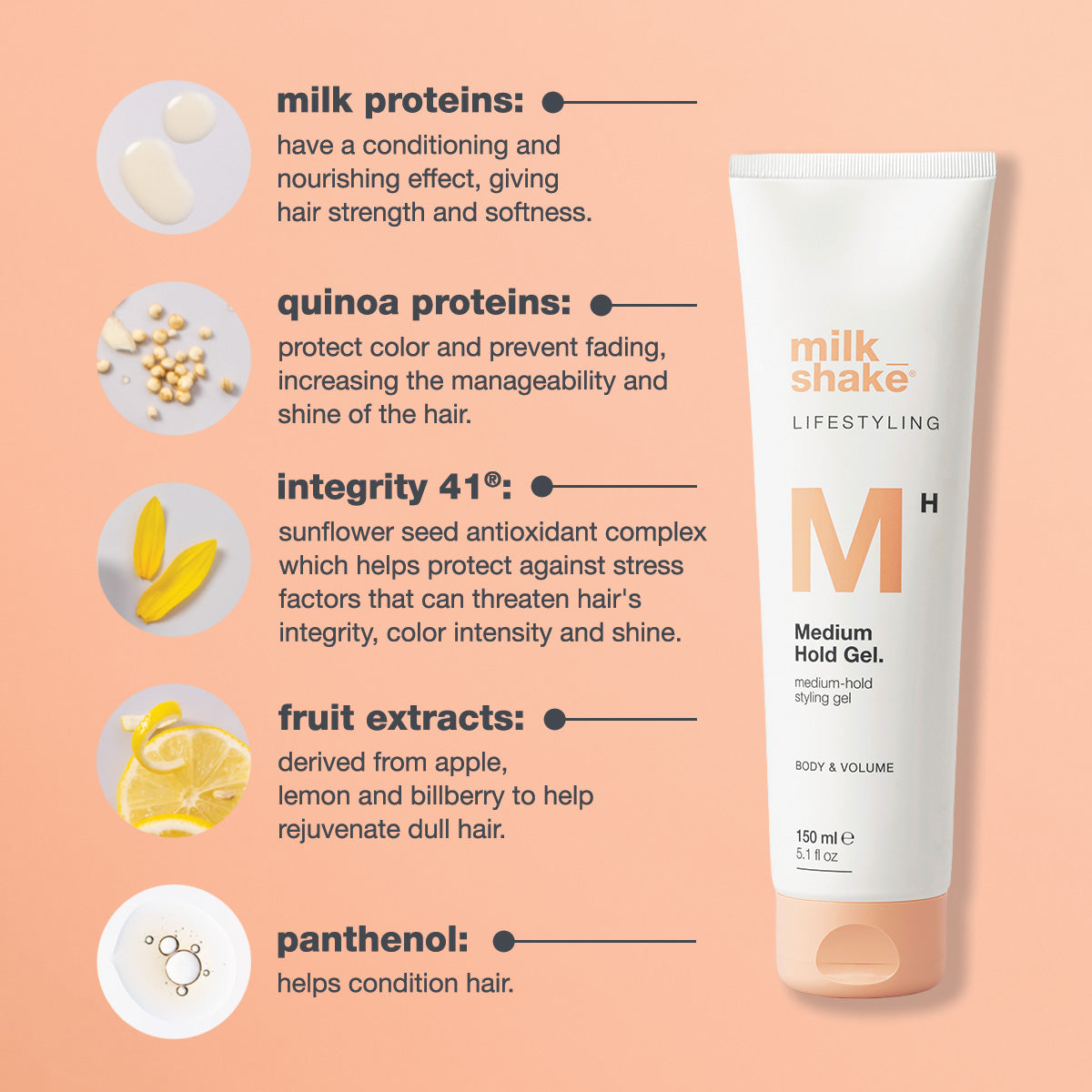 medium hold gel – Milkshake USA