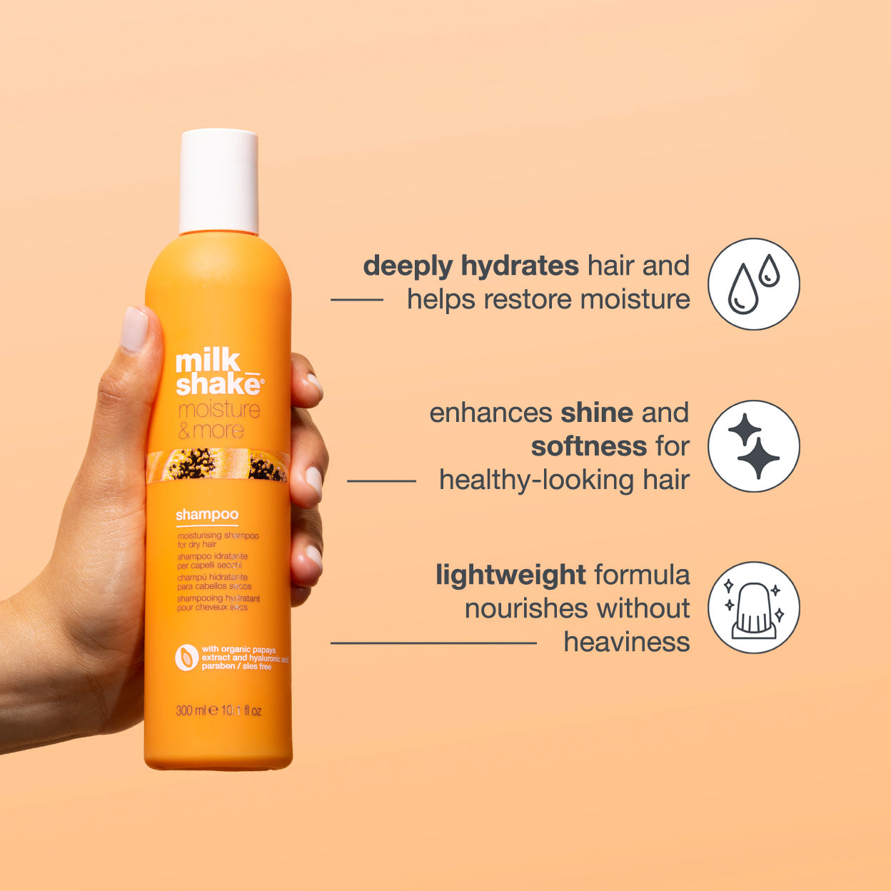 moisture&more shampoo – Milkshake USA
