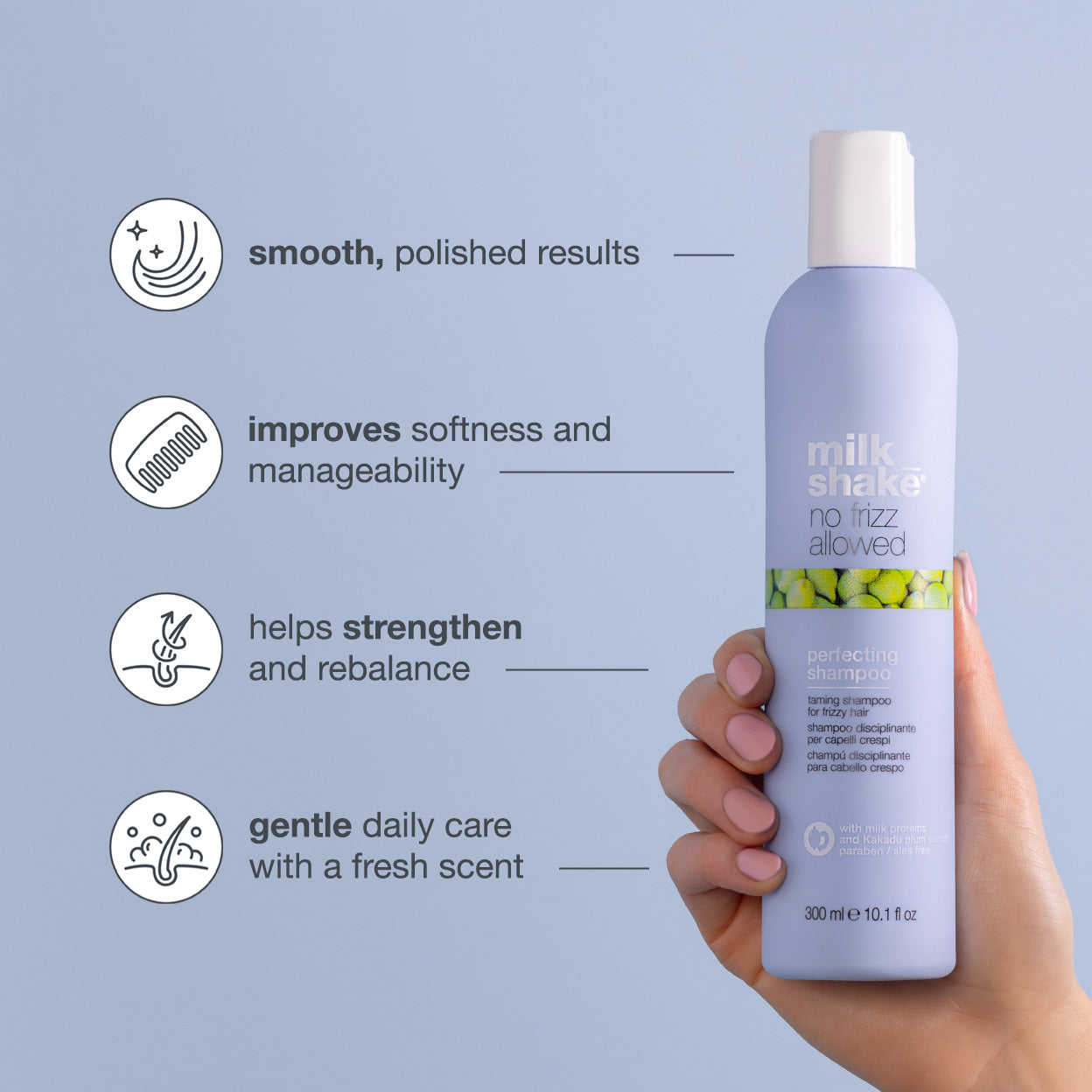 no frizz allowed perfecting shampoo | 1000ml – Milkshake USA