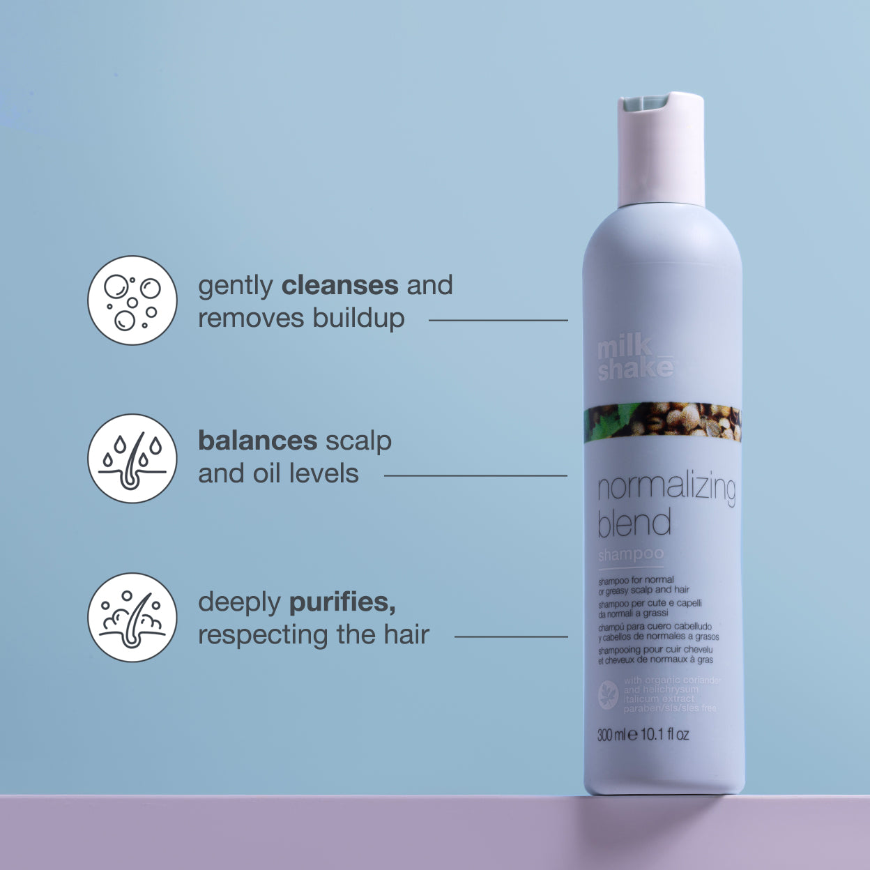 normalizing blend shampoo – Milkshake USA
