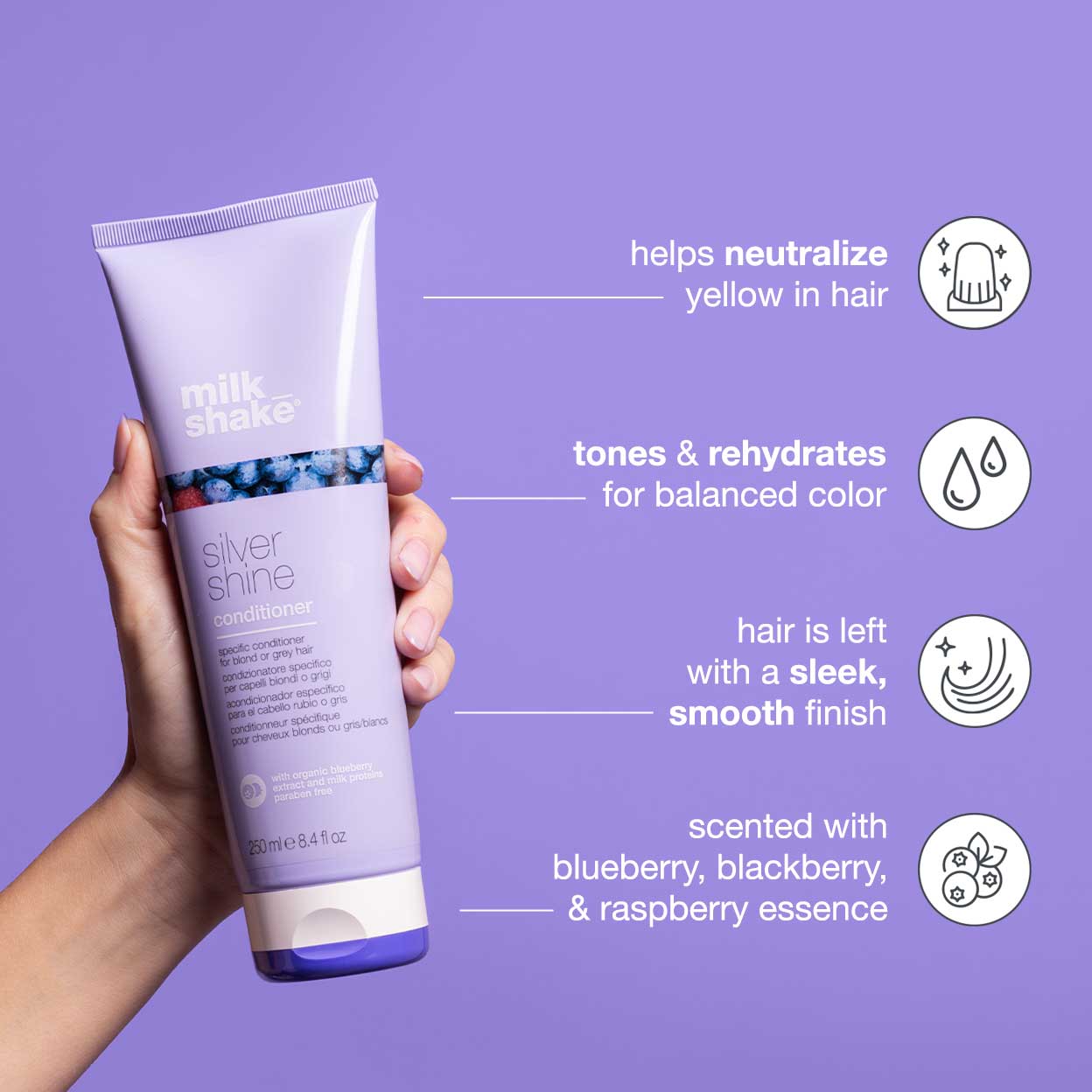 silver shine conditioner – Milkshake USA