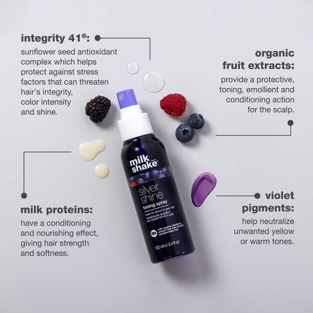 silver shine toning spray – Milkshake USA